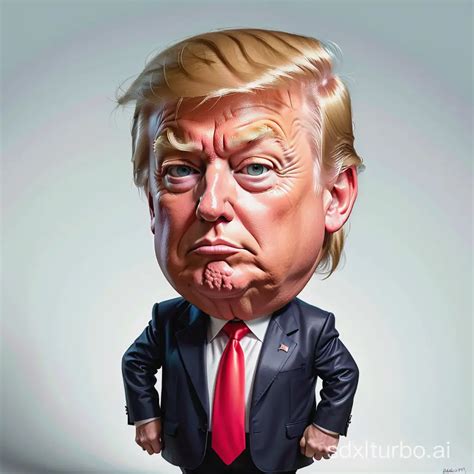 Satirical Caricature of Donald Trump | SDXL Free Online