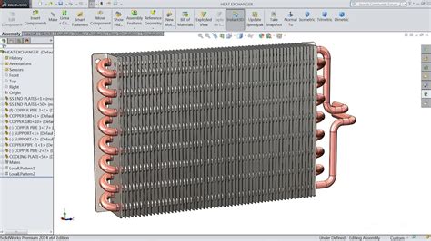 SolidWorks Flow Simulation Heat Exchanger 的图像结果
