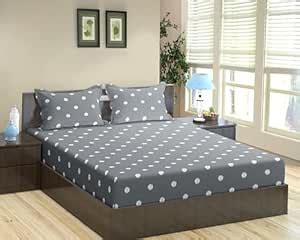 Buy Trance Home Linen 300Tc Pure 100% Cotton Printed King Fitted ...