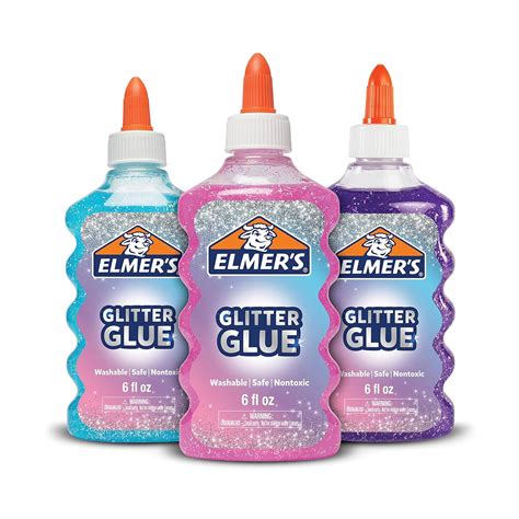 Amazon.com: Elmer's Glitter Liquid Glue, Blue, Pink, Purple 3 Count ...