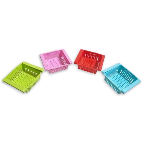 RK Mart Multipurpose Adjustable Refrigerator Storage Tray Organizing ...