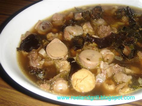 Reel and Grill: Soup Number 5 or Soup No. 5 or Lanciao (Bull/Ox Gonad Soup)