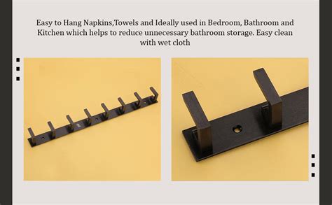 iSTAR 8 Pin Bathroom Cloth Hooks Hanger Wall Bedroom Bathroom Robe ...