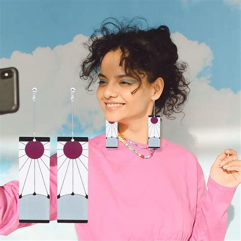 Buy Visvoidy Demon Slayer Tanjiro Earrings for Women Tanjiro Earrings ...