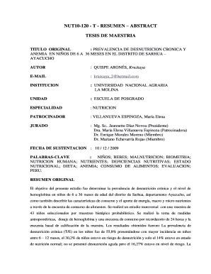 Fillable Online NUT10-120 - T - RESUMEN ABSTRACT Fax Email Print ...