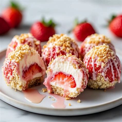 Strawberry Cheesecake Crunch Bites
