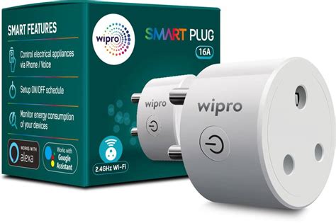 Wipro 16A Smart Plug with Energy Monitoring, Suitable for Heavy ...