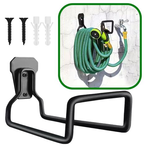 ecofynd Garden Hose Hanger, Heavy Duty Wall Mounted Watering Hose ...