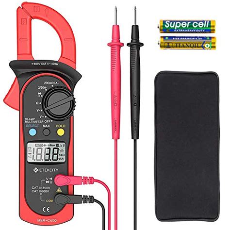 Etekcity MSR-C600 Digital Clamp Meter Multimeters, Auto-Ranging ...