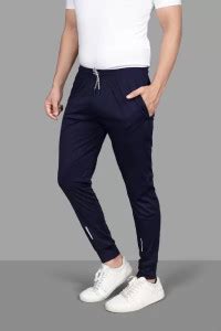 KIJAAN Solid Men Dark Blue Track Pants - Buy KIJAAN Solid Men Dark Blue ...