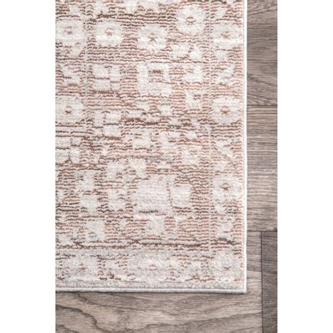 nuLOOM 3 X 5 (ft) Beige Indoor Distressed/Overdyed Vintage Area Rug in ...