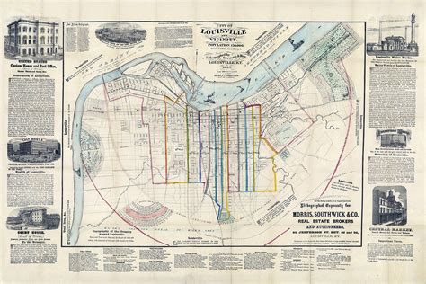 1869 Map of Louisville Kentucky - Worksheets Library