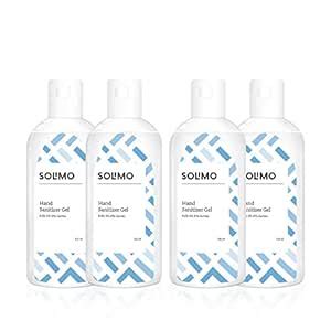 Amazon Brand - Solimo Hand Sanitizer Gel (72% Ethanol Absolute) - 100 ...