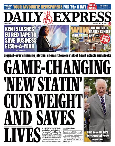 Image result for Daily Express Front Page