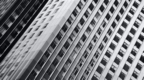 Download wallpaper 3840x2160 buildings, facade, bw, architecture 4k uhd ...