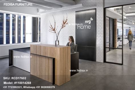 L Shaped Reception Desk Basic Reception Desk Barnwood Reception Desk ...