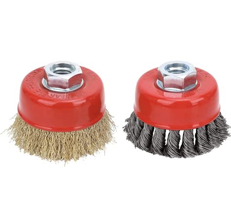 MAC MACHINE COMBO OF TWISTED AND BRASS CUP BRUSH FOR 4INCH ANGLE ...