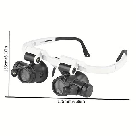 1pc 8X 15X 23X Double LED Light Magnifying Glasses, Watch Repair ...
