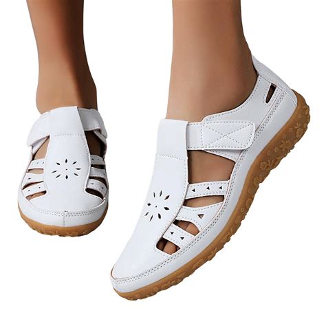 Mepaouo Women's Slip on Shoes Casual Walking Flats Arch Support ...