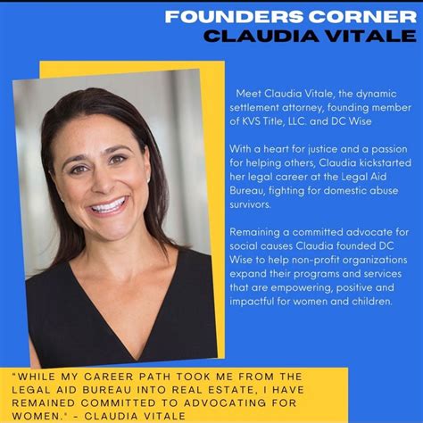 🌟Meet Claudia Vitale, the dynamic settlement attorney, founding member ...