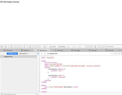 After and Before Code in CSS 的图像结果
