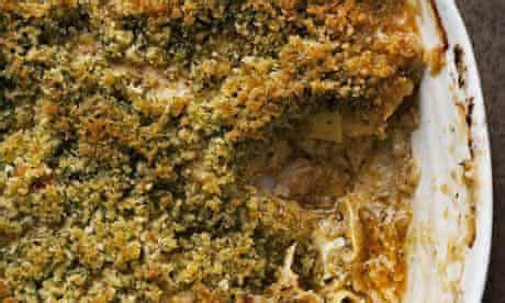 Nigel Slater's seafood lasagne and brandy snap recipes  