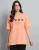 Buy Peach Tshirts for Women by COLOR CAPITAL Online | Ajio.com