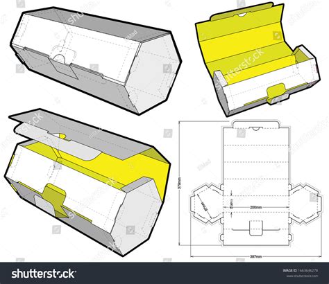 Image result for Hexagonal Box Template