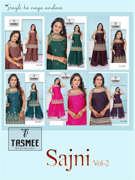 Sajni Vol 2 Tasmee Rangoli Readymade Plazzo Style Suits Wholesaler ...