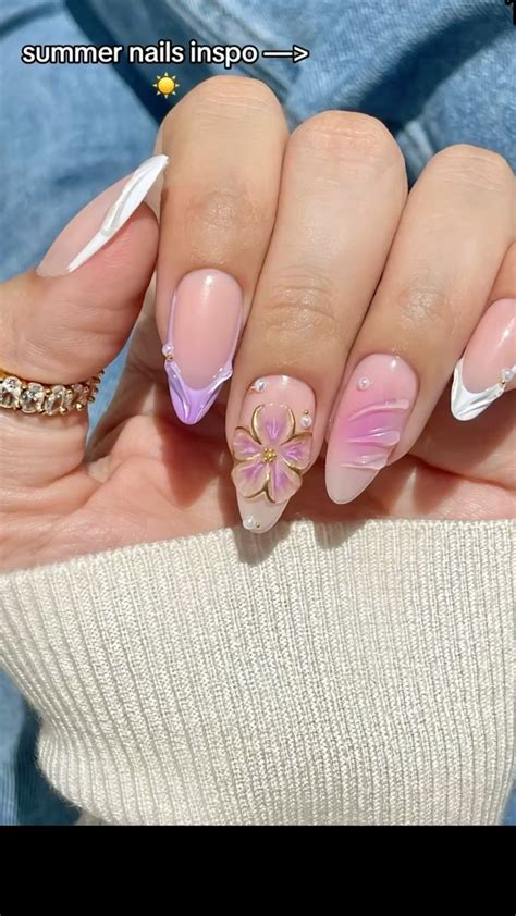 Summer nails inspo | Blush nails, Acrylic nails, Long acrylic nails