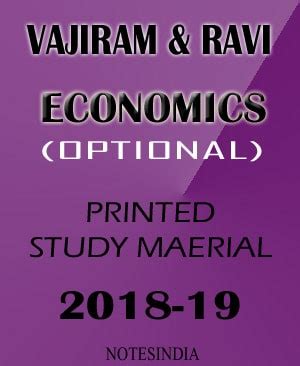 Economics Optional-Printed Notes-Study Material-By- Vajiram and Ravi