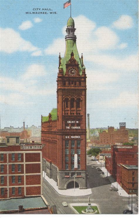 Milwaukee City Hall. | Milwaukee city, City hall, Architecture old