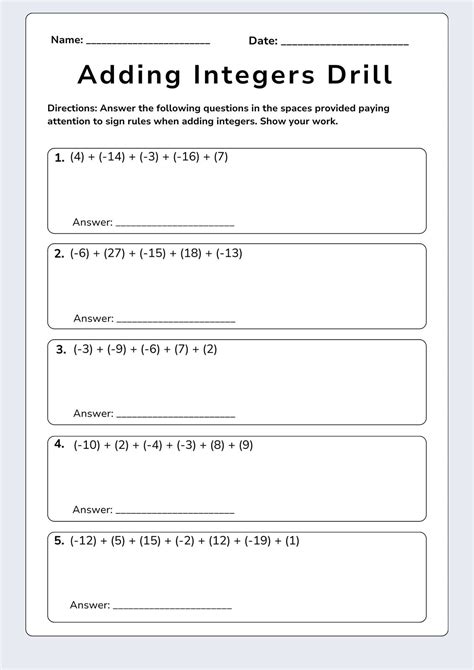 Worksheets For 8th Grade