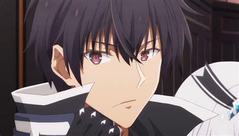 Anime Character with Black Hair and Red Eyes