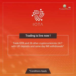 BUY IOTA (MIOTA) in INR on PocketBits!