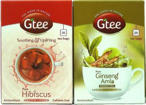 GTEE GTEE Green Tea Bags-Jasmine & Hibiscus Tea Bags (25 Tea bags X ...