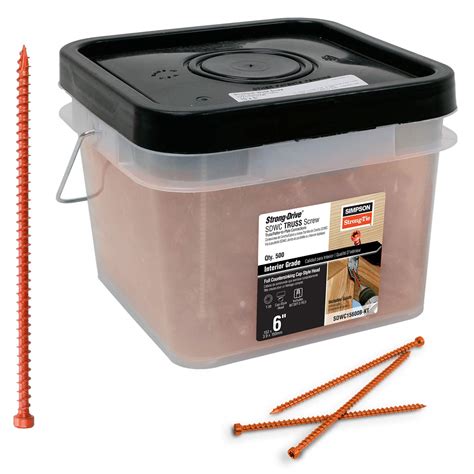 Simpson Strong Tie SDWC15600B-KT .152 x 6-Inch SDWC Truss Screw with ...