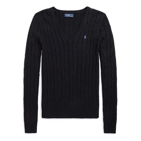 Polo Ralph Lauren | Women's Cable-Knit V-neck Jumper | Women | Jumpers ...