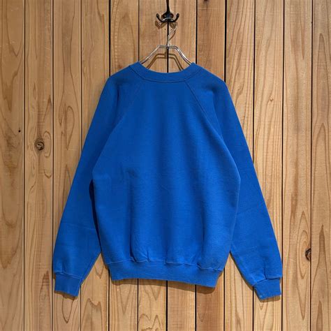 Hanes / ヘインズ 80s MADE IN U.S.A. Raglan Sleeve Plain Sweatshirts サイズM ...