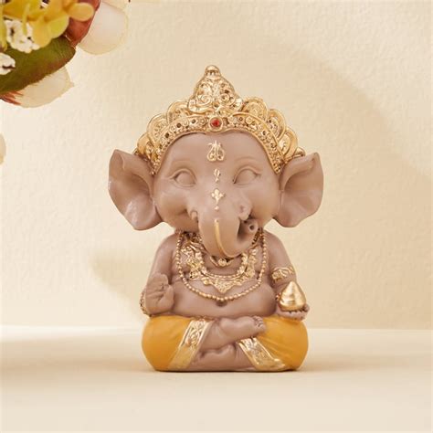 Buy Corsica Polyresin Ganesha with Modak Figurine from Corsica by Home ...