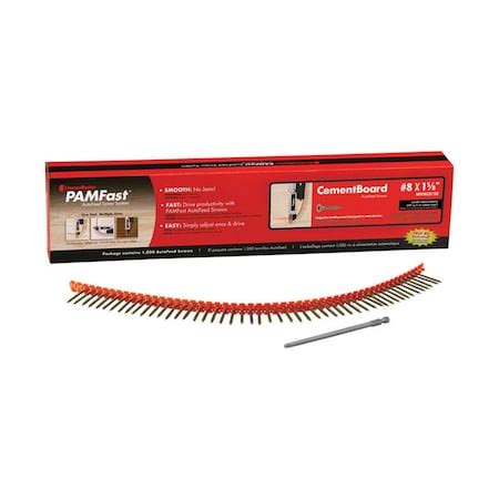 Fastenmaster PAMFast No. 8 x 1.63 in. Star Ceramic Cement Board Screws ...
