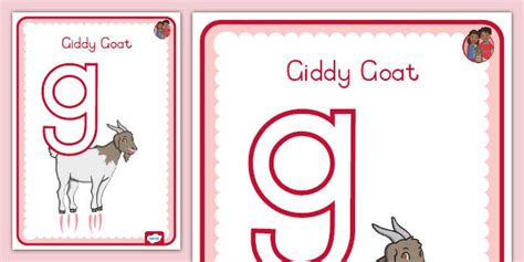 Grade R Phonics: Sound Character Poster g (teacher made)