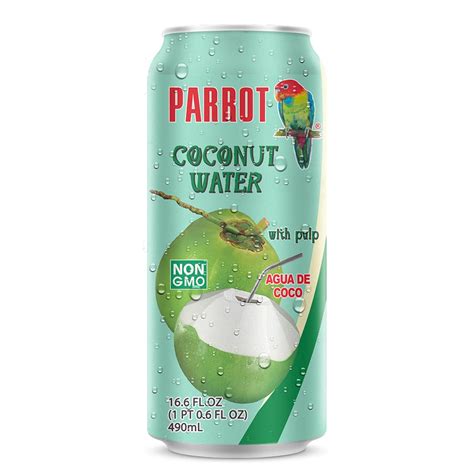 Parrot Brand Coconut Water with Pulp 16.9 fl. oz.(Pack of 12) : Amazon ...