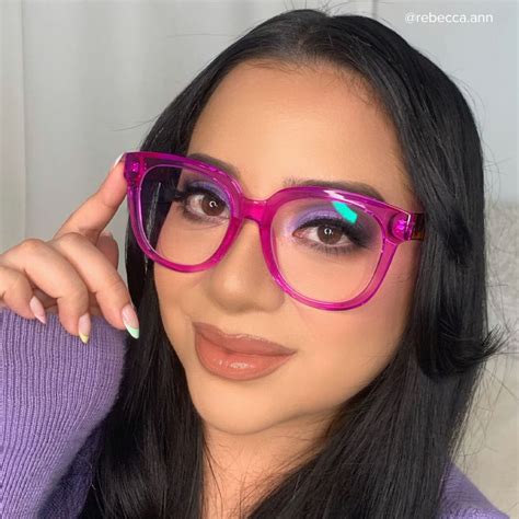 Harrell Square Purple Eyeglasses and Glasses Frames