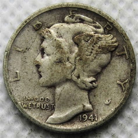 1941 Mercury Dime Error List & Value