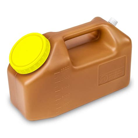 Globe Scientific 24 Hour Urine Collection Container, Amber