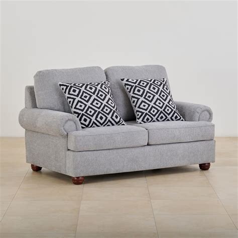 Buy Helios Alvina Fabric 2-Seater Sofa - Grey from Helios by Home ...