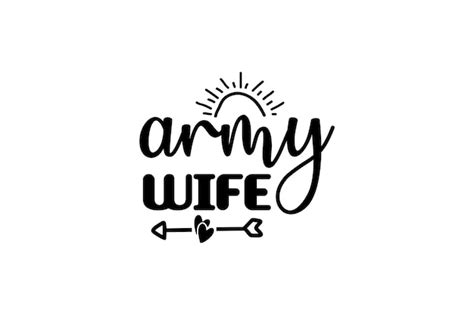 Army wife | Premium Vector