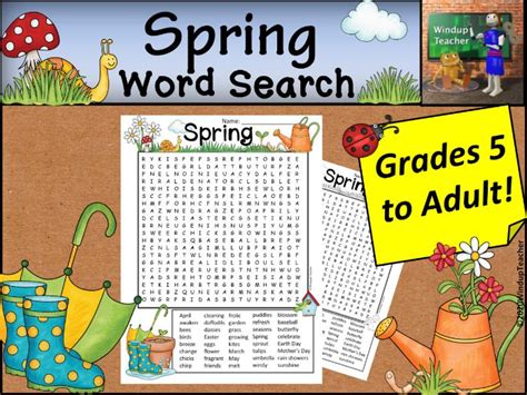Image result for Spring Word Search Printable Difficult