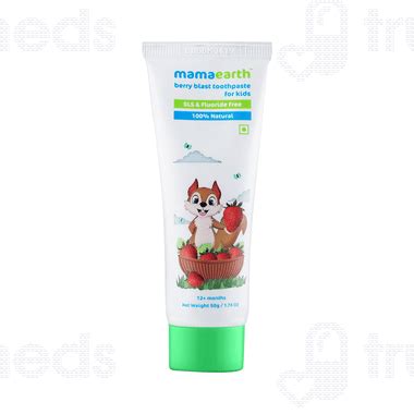 Mamaearth 100 Natural Berry Blast Toothpaste For Kids 50 Gm - Uses ...